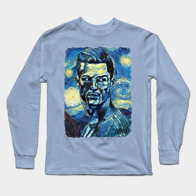 Cristiano Ronaldo Van Gogh Style Long Sleeve T-Shirt by todos